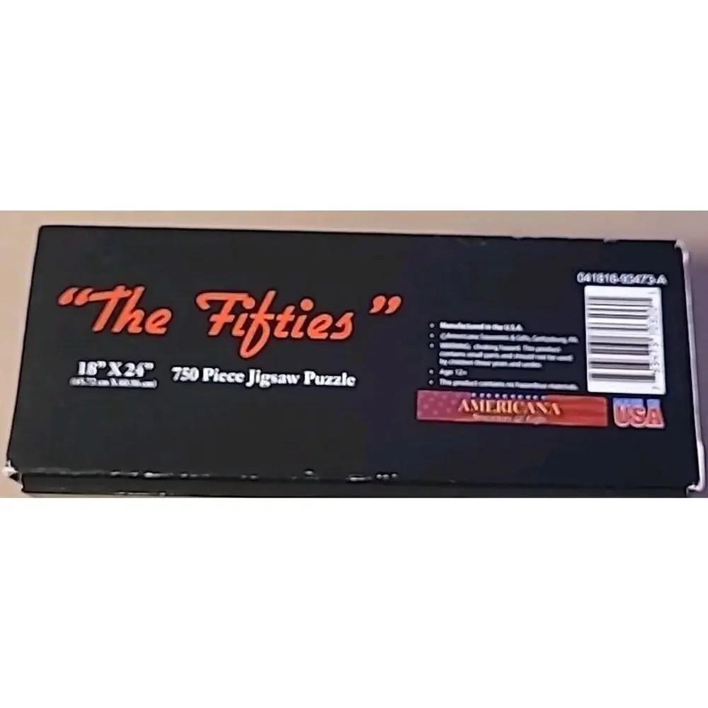 The 50’s 750 Piece Jigsaw Puzzle Americana Souvenirs & Gifts USA